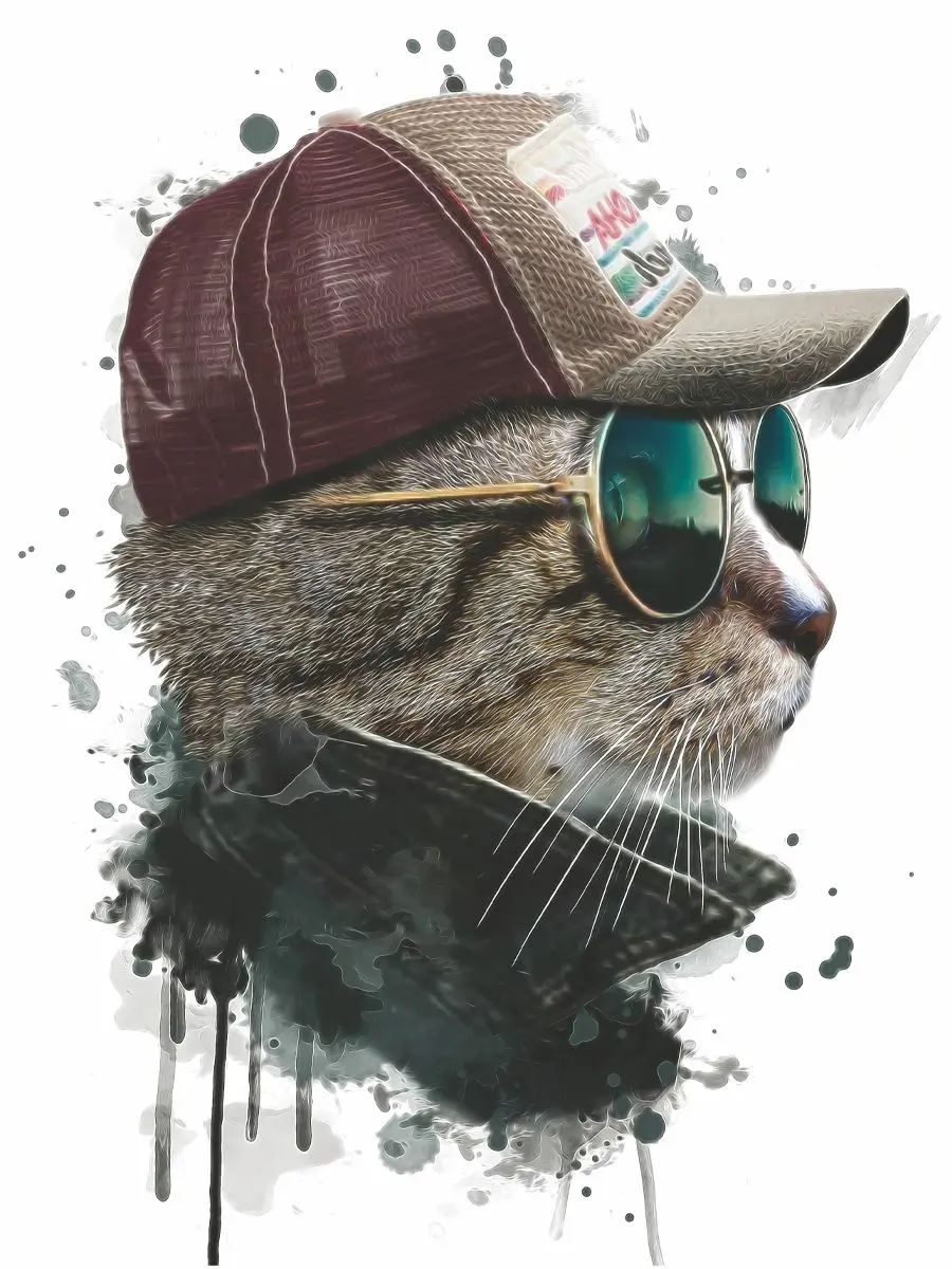 Стильный кот